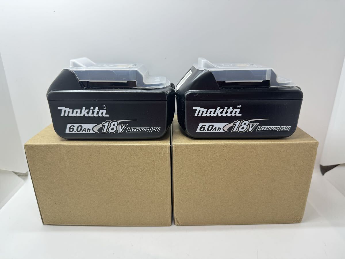 ◇未使用品 makita マキタ BL1860B 18V 6.0Ah リチウムイオンバッテリー 新品2個セット