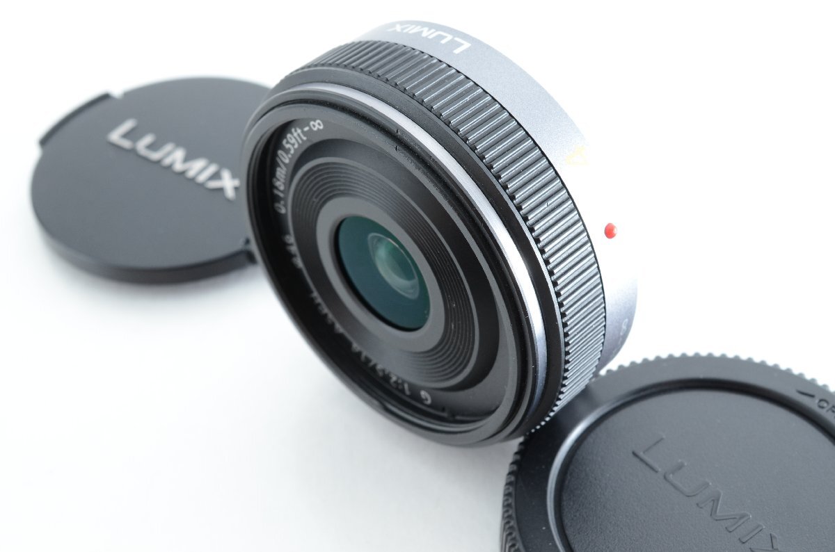 #C532 ★超美品！★Panasonic LUMIX G 14mm F2.5 ASPH. H-H014 グレー パナソニック ルミックス