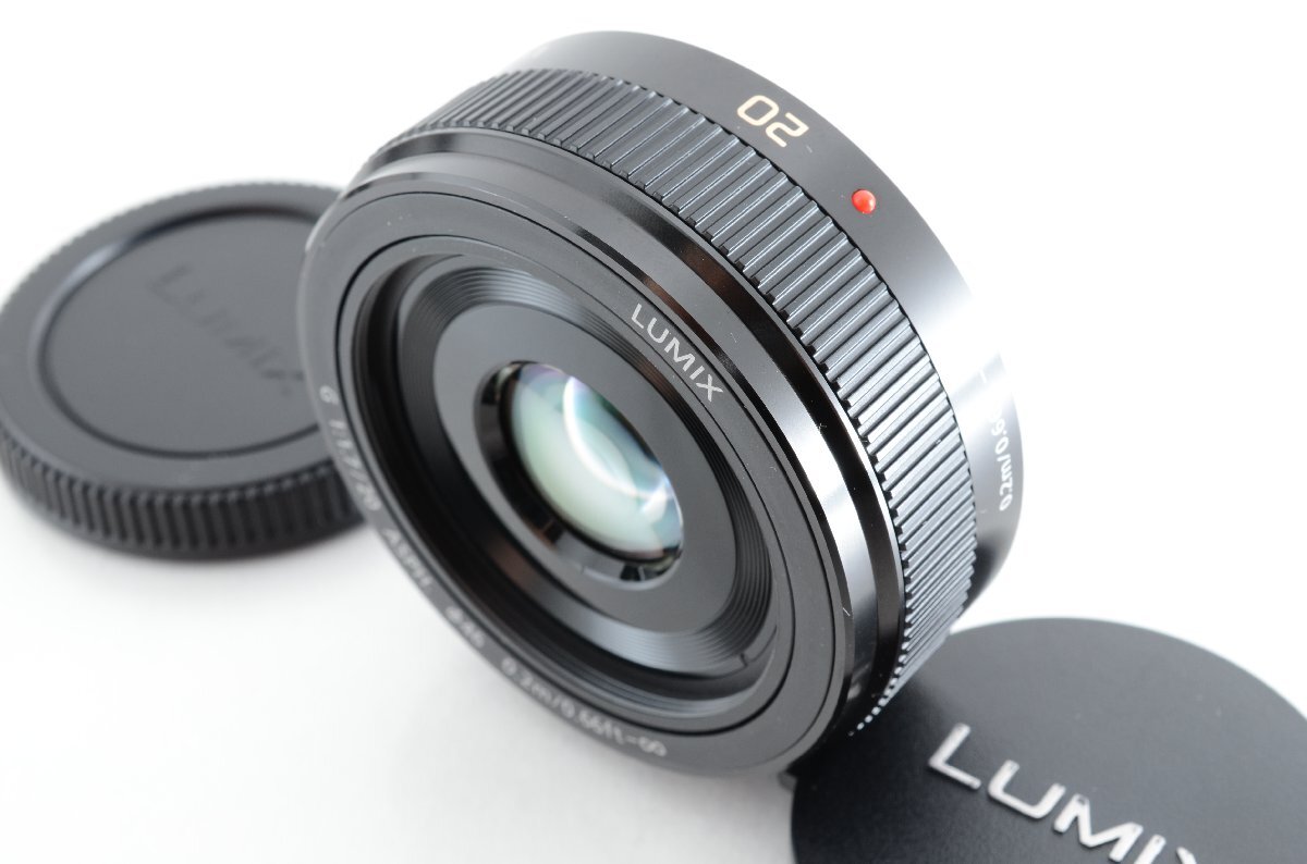 #C562 ★超美品！★Panasonic LUMIX G 20mm F1.7 II ASPH. ブラック H-H020A-K パナソニック ルミックス