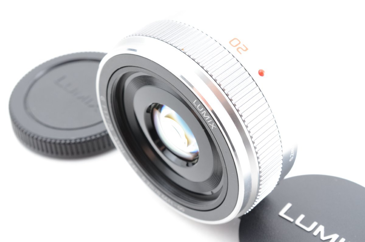 #C571 ★新品級！★Panasonic LUMIX G 20mm F1.7 II ASPH. シルバー H-H020A-S パナソニック ルミックス