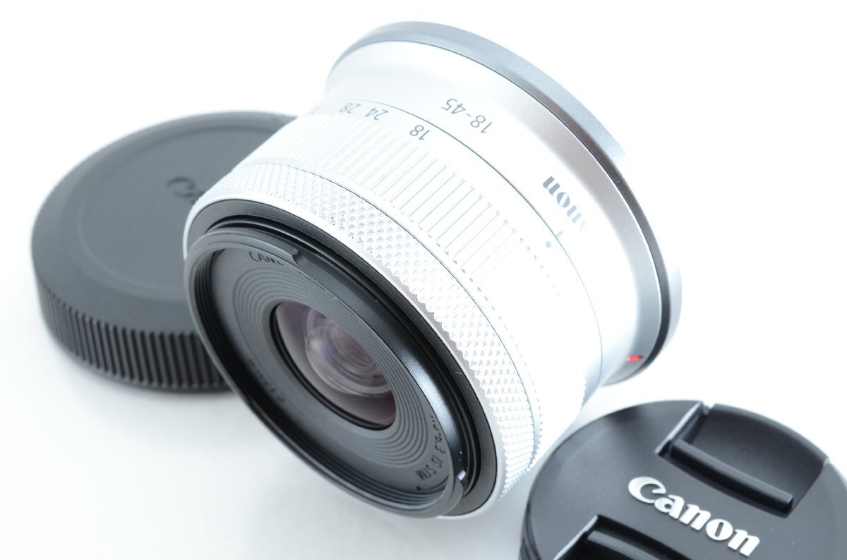 #C521 ★極上品！★CANON RF-S 18-45mm F4.5-6.3 IS STM シルバー キヤノン