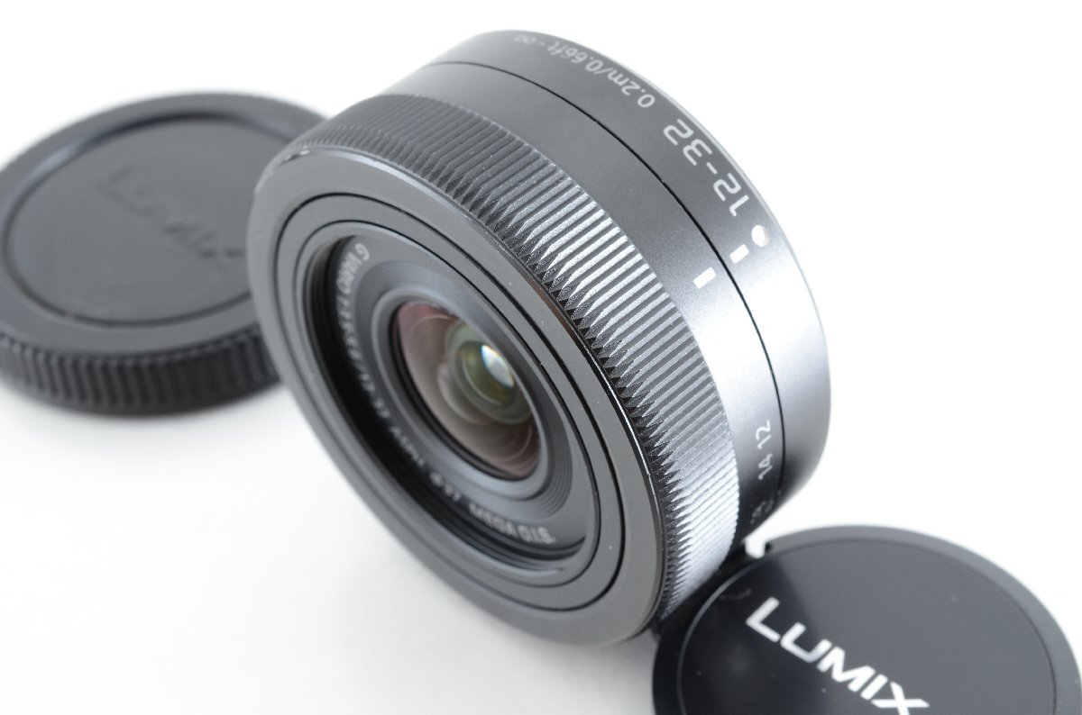 #C522 ★並品★Panasonic LUMIX G VARIO 12-32mm F3.5-5.6 ASPH. MEGA O.I.S. ブラック H-FS12032-K パナソニック ルミックス