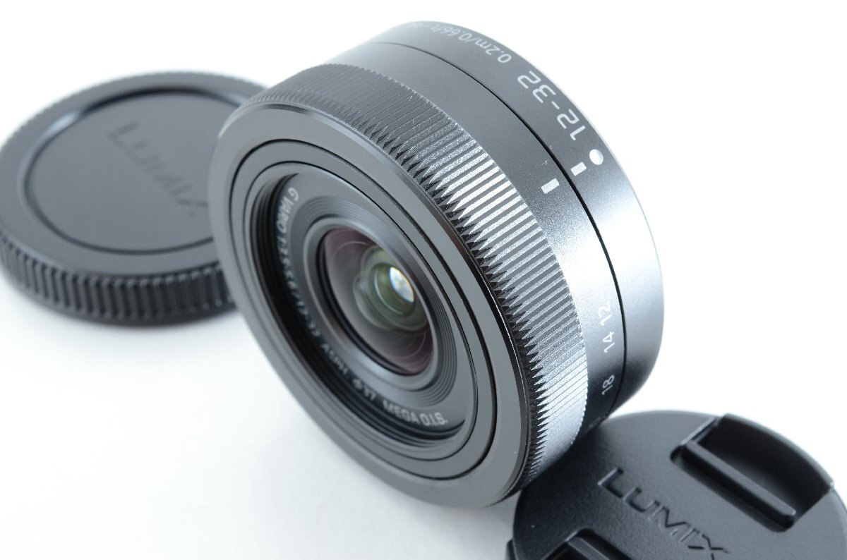 #C523 ★新品級！★Panasonic LUMIX G VARIO 12-32mm F3.5-5.6 ASPH. MEGA O.I.S. ブラック H-FS12032-K パナソニック ルミックス