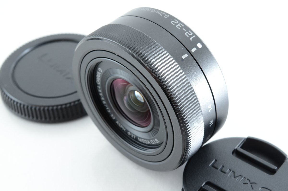 #C533 ★極上品！★Panasonic LUMIX G VARIO 12-32mm F3.5-5.6 ASPH. MEGA O.I.S. ブラック H-FS12032-K パナソニック ルミックス
