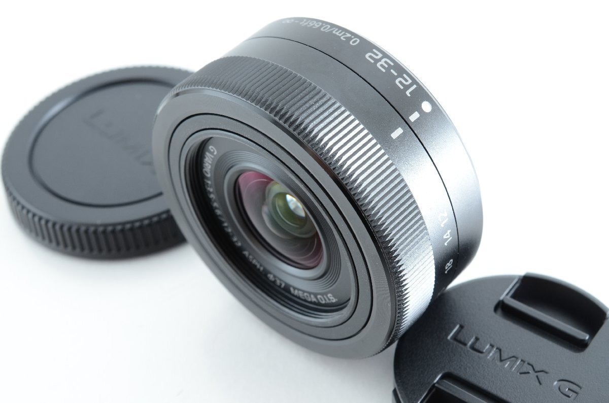 #C556 ★新品級！★Panasonic LUMIX G VARIO 12-32mm F3.5-5.6 ASPH. MEGA O.I.S. ブラック H-FS12032-K パナソニック ルミックス