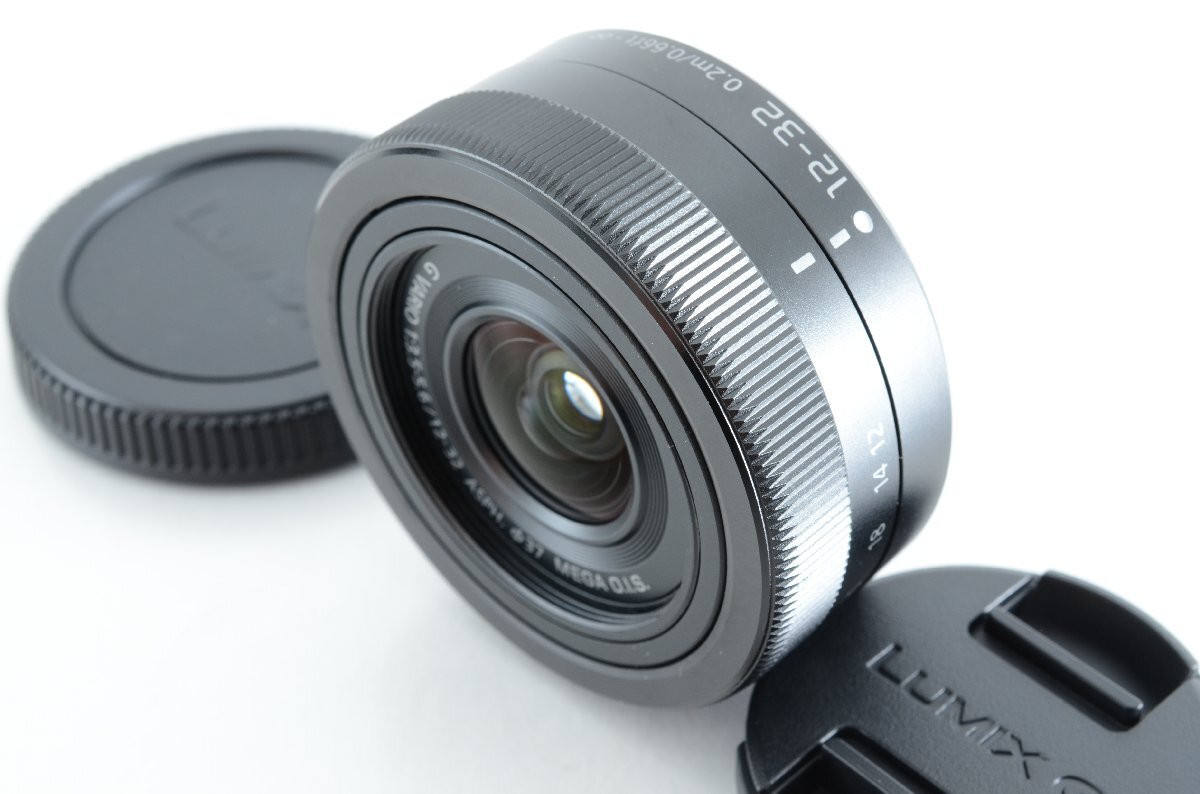 #C557 ★新品級！★Panasonic LUMIX G VARIO 12-32mm F3.5-5.6 ASPH. MEGA O.I.S. ブラック H-FS12032-K パナソニック ルミックス