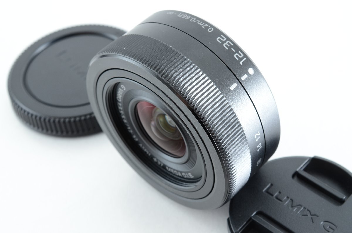 #C573 ★新品級！★Panasonic LUMIX G VARIO 12-32mm F3.5-5.6 ASPH. MEGA O.I.S. ブラック H-FS12032-K パナソニック ルミックス