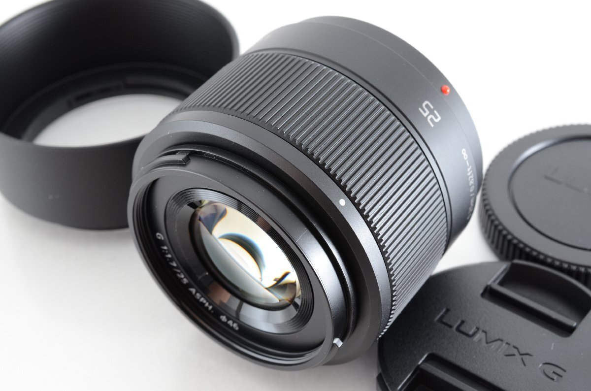 #C583 ★極上品！★Panasonic LUMIX G 25mm F1.7 ASPH. H-H025-K ブラック パナソニック ルミックス