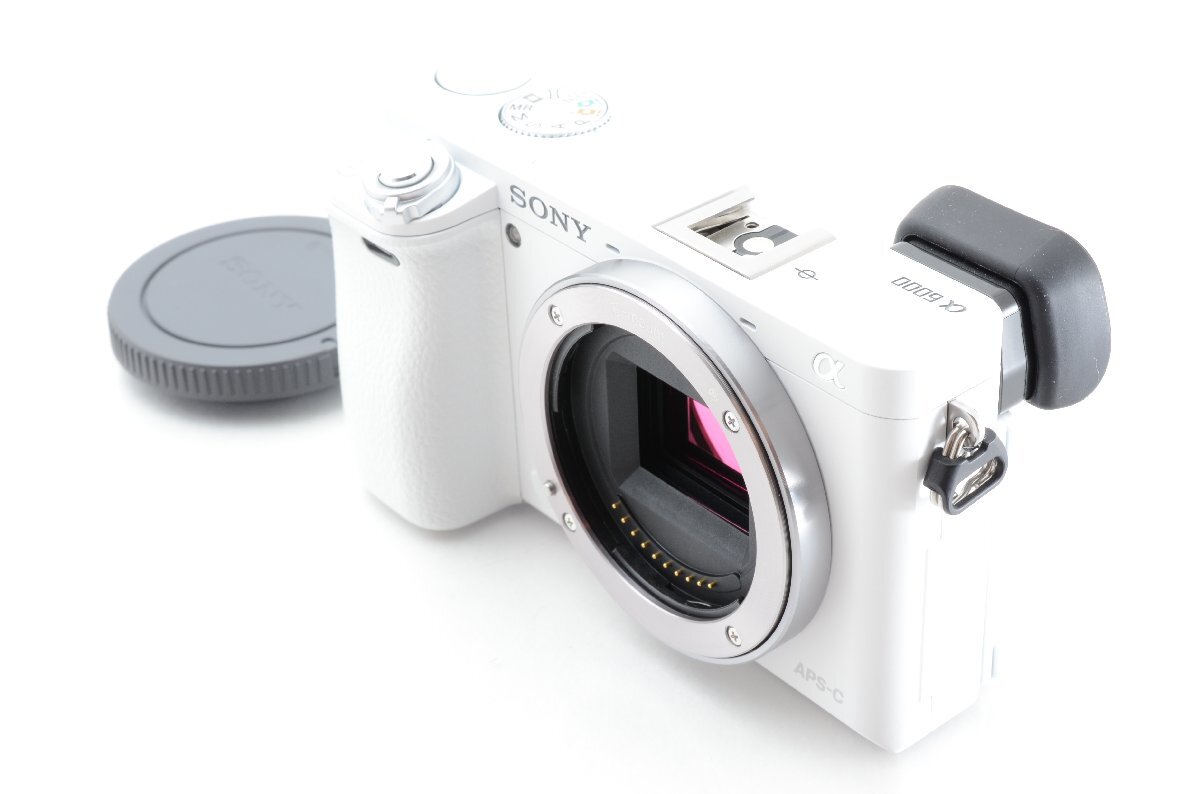 #C601 ★ショット数”５３５”回 極上品！★SONY α6000 ボディ ホワイト ILCE-6000 ソニー