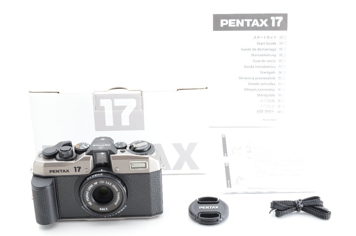 #C450 ★新品級！★PENTAX 17 MODEL R08010 ダークシルバー ペンタックス