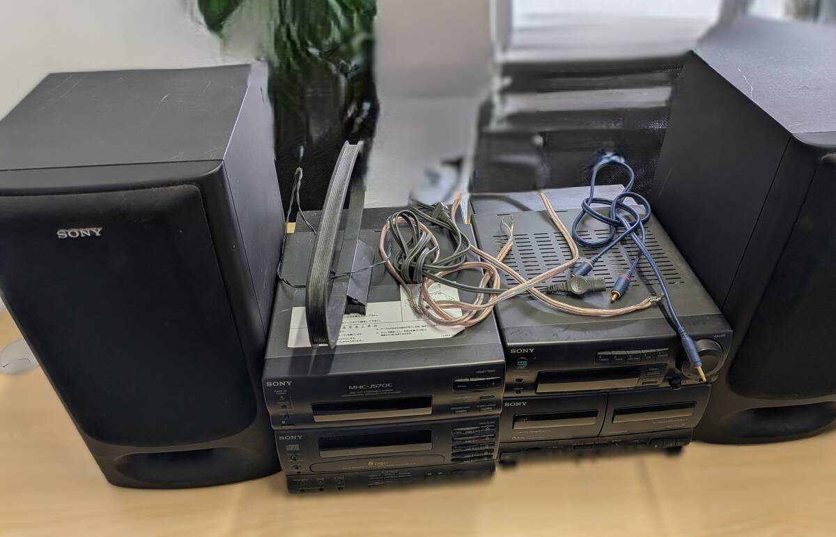 ☆#1464【中古品】SONY MHC-J570C ソニー　ミニハイファイコンポ　システムコンポ
