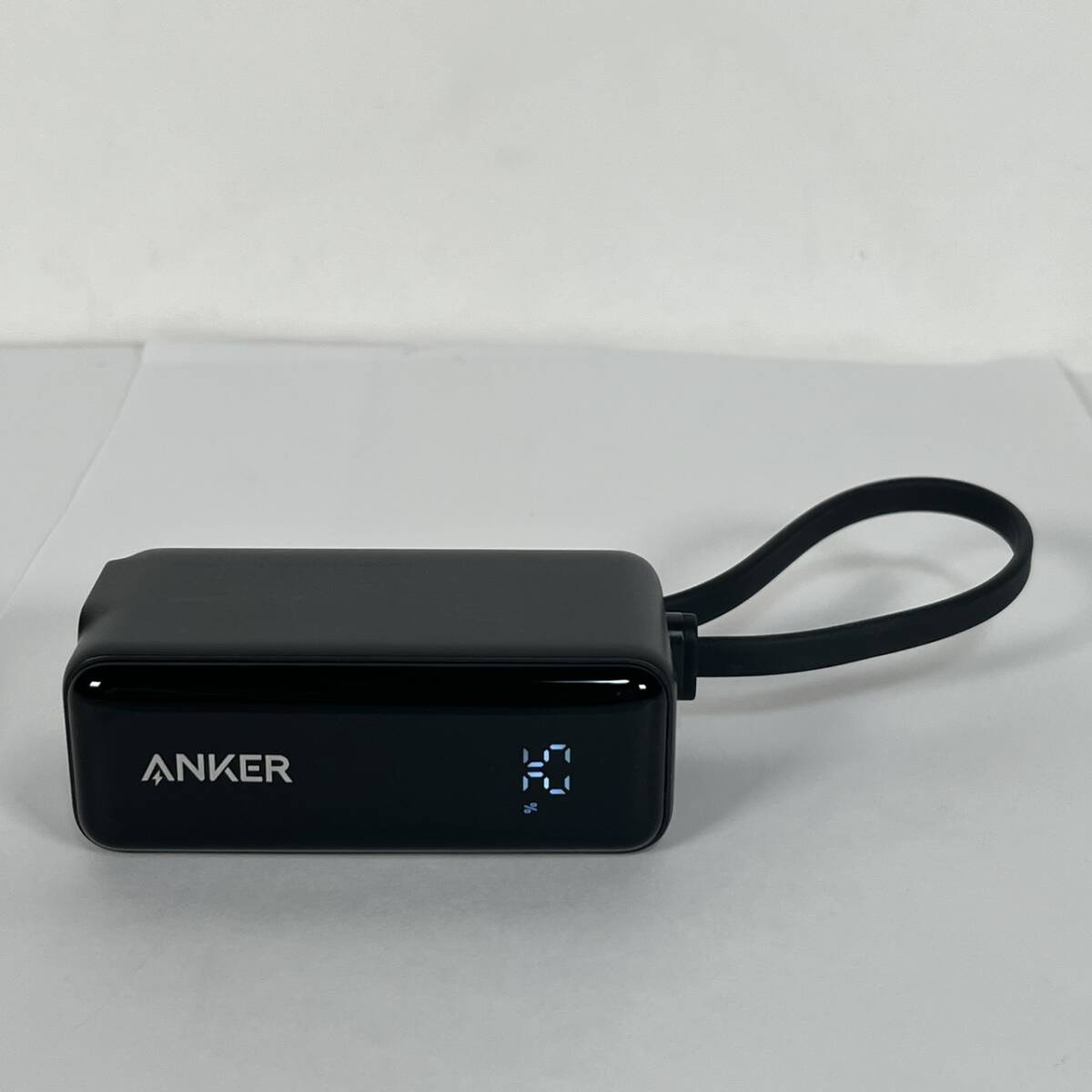 ※動作確認済み Anker アンカー モバイルバッテリー Power Bank 30W A1636 Built-In USB-Cケーブル ブラック T8G2526 