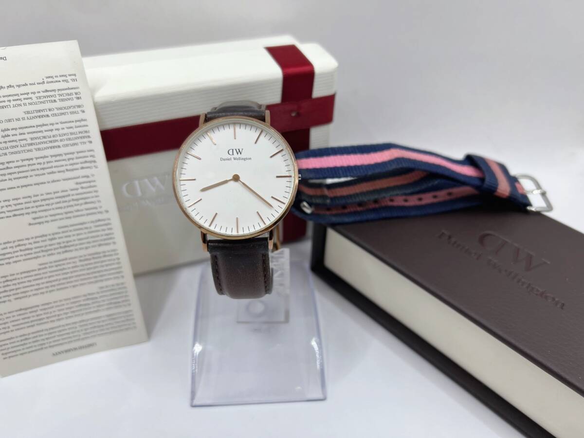 ■B) ダニエルウェリントン DW 腕時計 メンズ 箱付き Classic Bristol 時計 ウオッチ ブランド おしゃれ 人気 ジャンク品 B8H0401