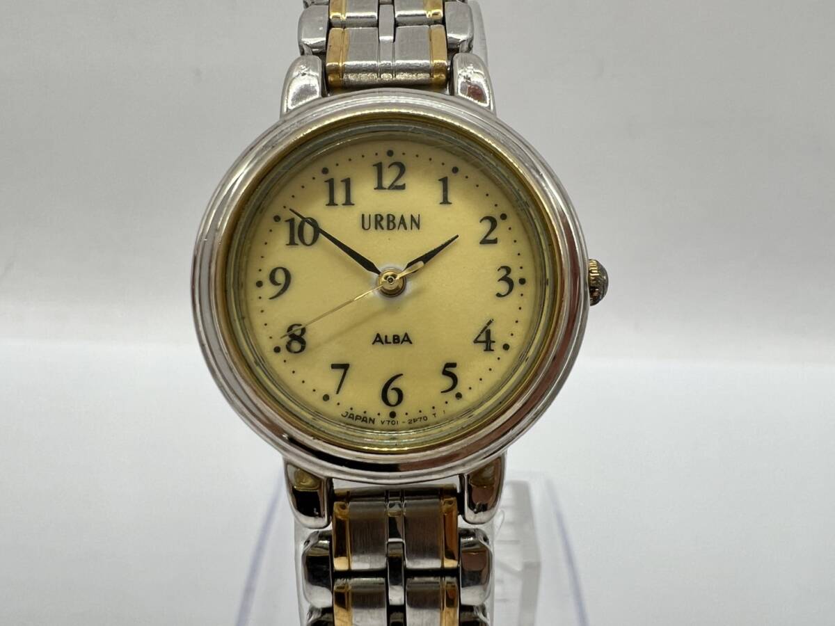 ■B) 可動 SEIKO ALBA アルバ URBAN V701-1Z60 レディース 腕時計 B8H0503
