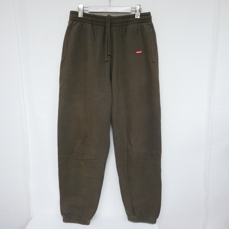 【1円】良好 Supreme 国内正規 25AW 25FW Small Box Sweatpant スモールボックス スウェットパンツ Brown ブラウン 茶 M