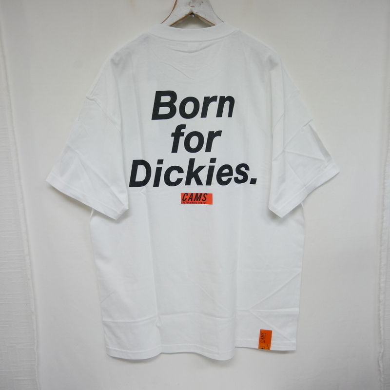 【1円】未使用 CHALLENGER×CAMS チャレンジャー 国内正規 Born For Dickies TEE バックプリントTシャツ WHITE ホワイト 白 XL