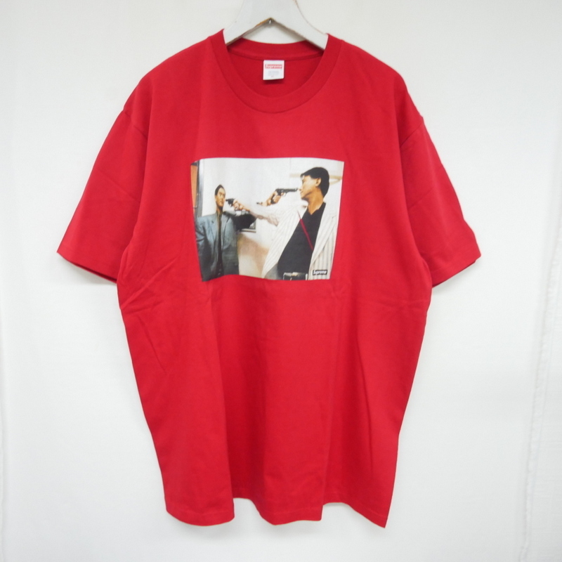 【1円】試着 Supreme×The Killer 国内正規 18AW 18FW Trust Tee フォトプリントTシャツ ムービー 映画 Red USA製 レッド 赤 XL