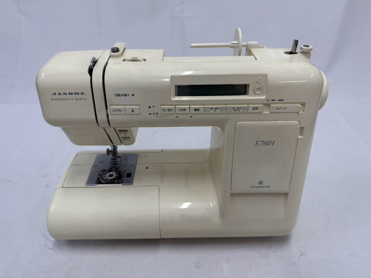 【1円スタート】JANOME ジャノメ コンピューターミシン S7601