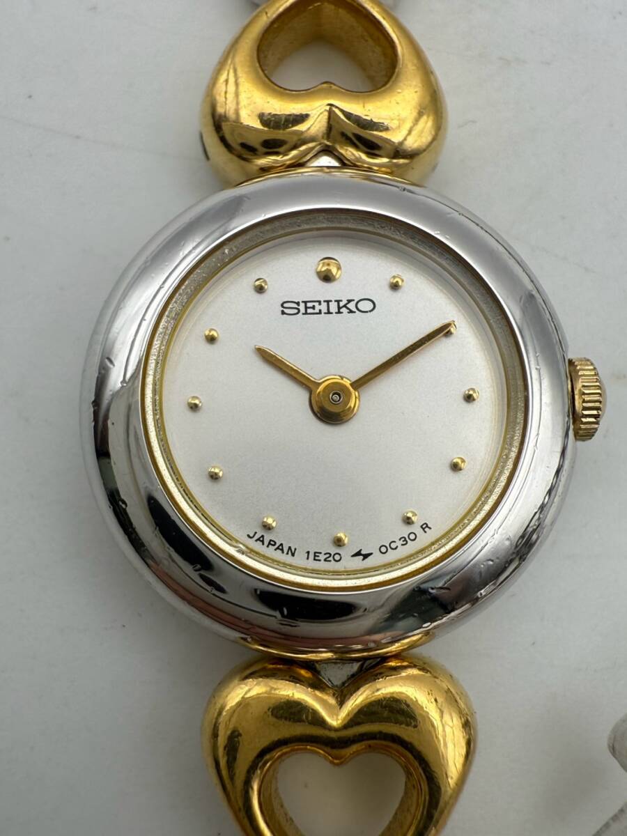 【1円スタート】SEIKO セイコー ヴィンテージ・レディース腕時計 1E20-0D30
