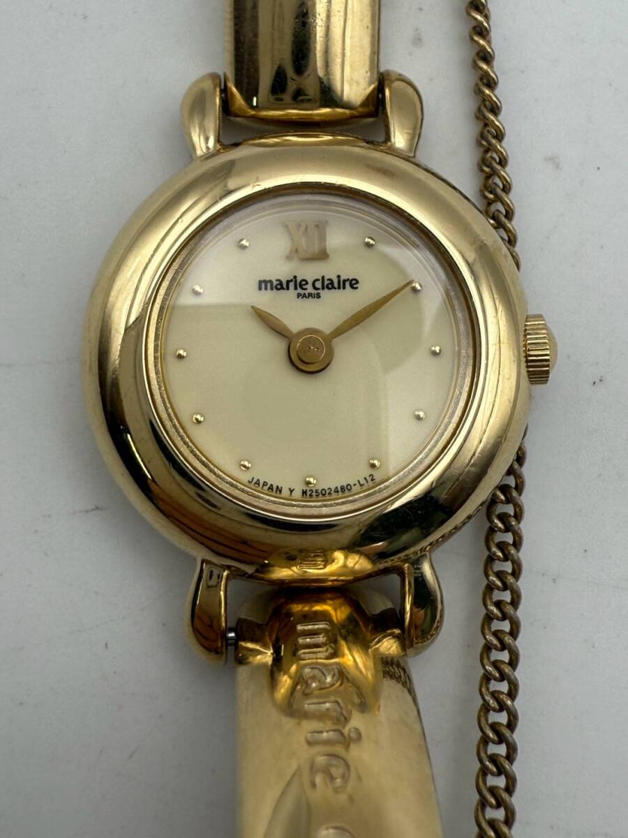 【1円スタート】marie cllaire マリ・クレール レディース腕時計 H25248-00 CS