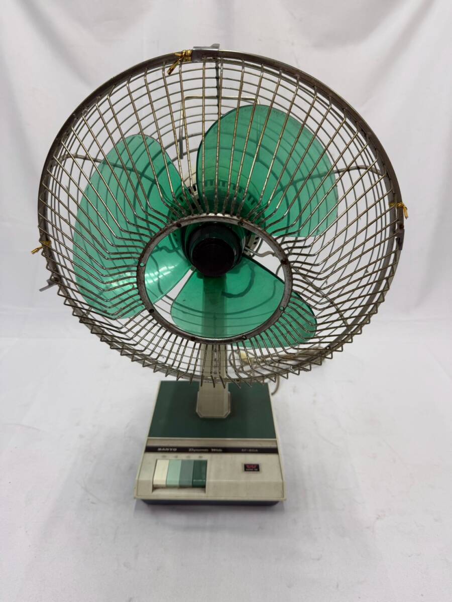 【1円スタート】SANYO サンヨー扇風機 ダイナミックW 卓上扇 EF-・6DA 昭和レトロ