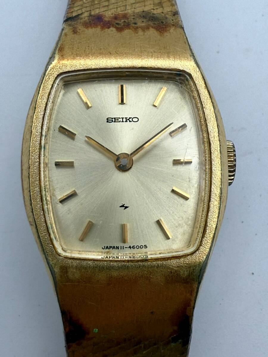 【1円スタート】SEIKO セイコー ヴィンテージ 手巻き式 ブランド腕時計 11-4660