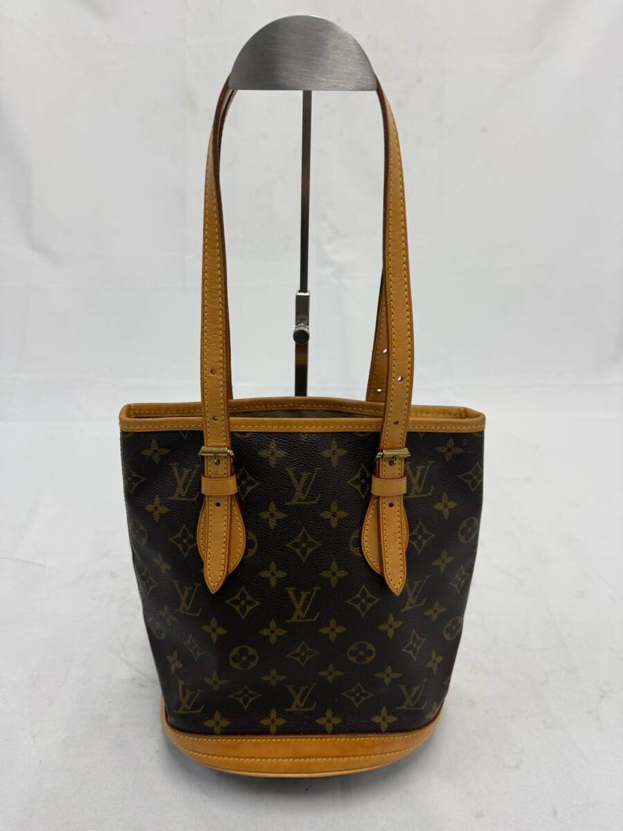 【1円スタート】Louis Vuitton ルイ・ヴィトン モノグラム バケットPM トートバッグ VI 0978
