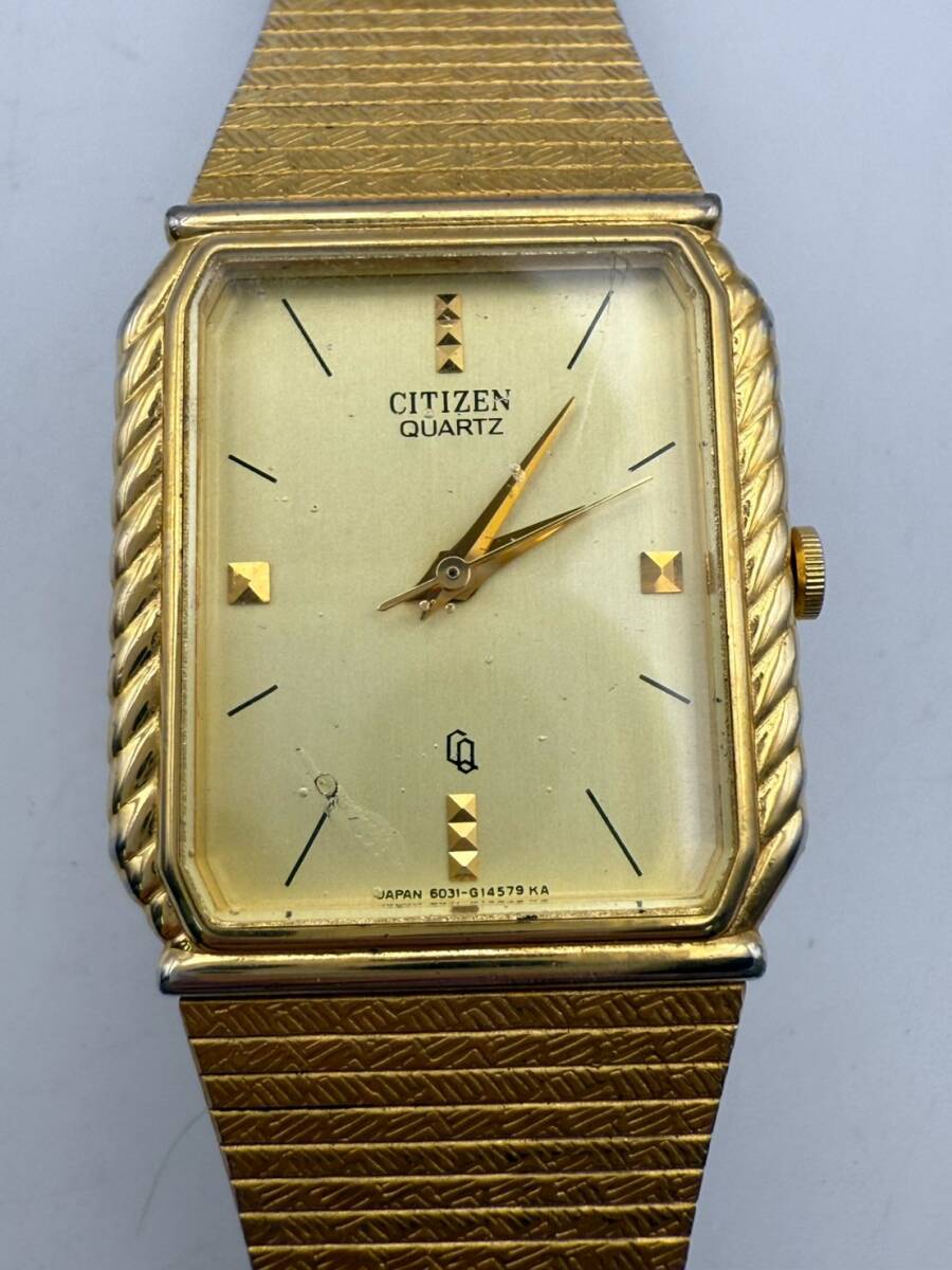 【1円スタート】CITIZEN シチズン ヴィンテージ ブランド腕時計 6031-G04126 YO