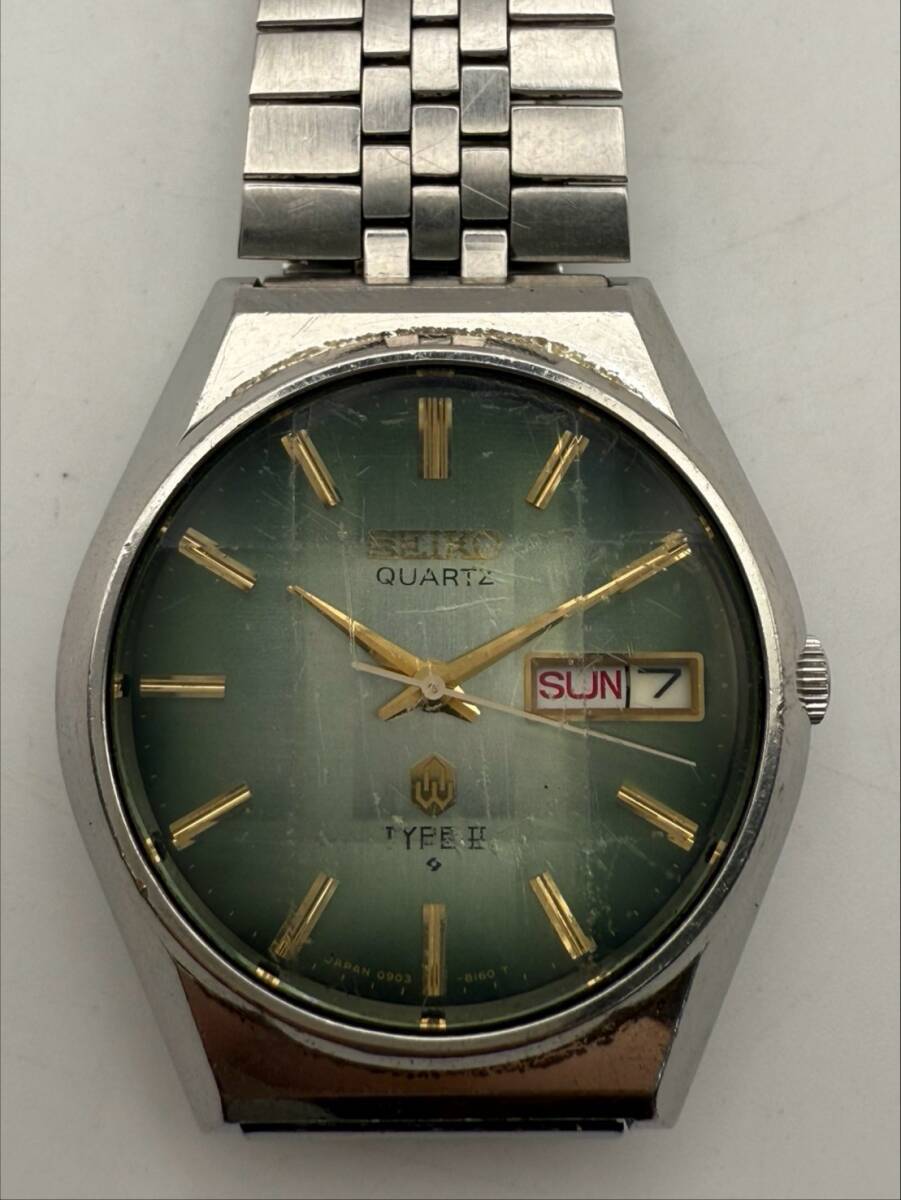 【1円スタート】SEIKO TYPEⅡ セイコー タイプツー ブランド腕時計 0903-8140