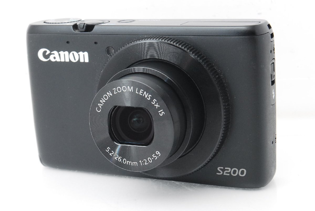 【美品】Canon キヤノン PowerShot S200 ブラック c000208