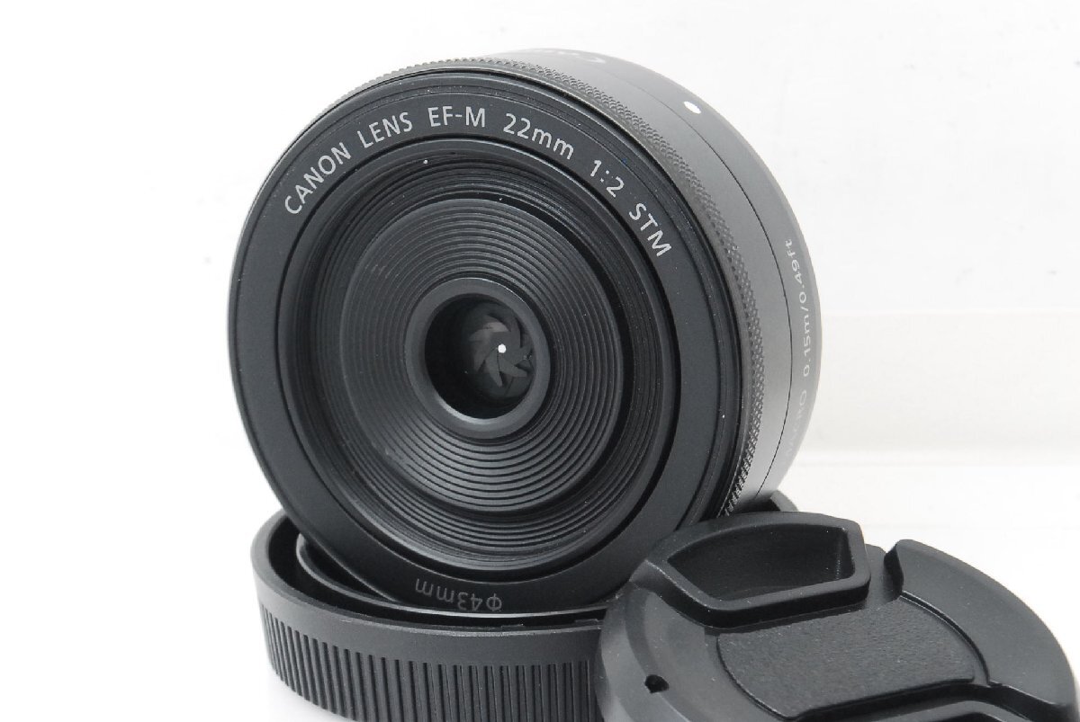 【美品】Canon キヤノン EF-M 22mm F2 STM 単焦点レンズ mr000021
