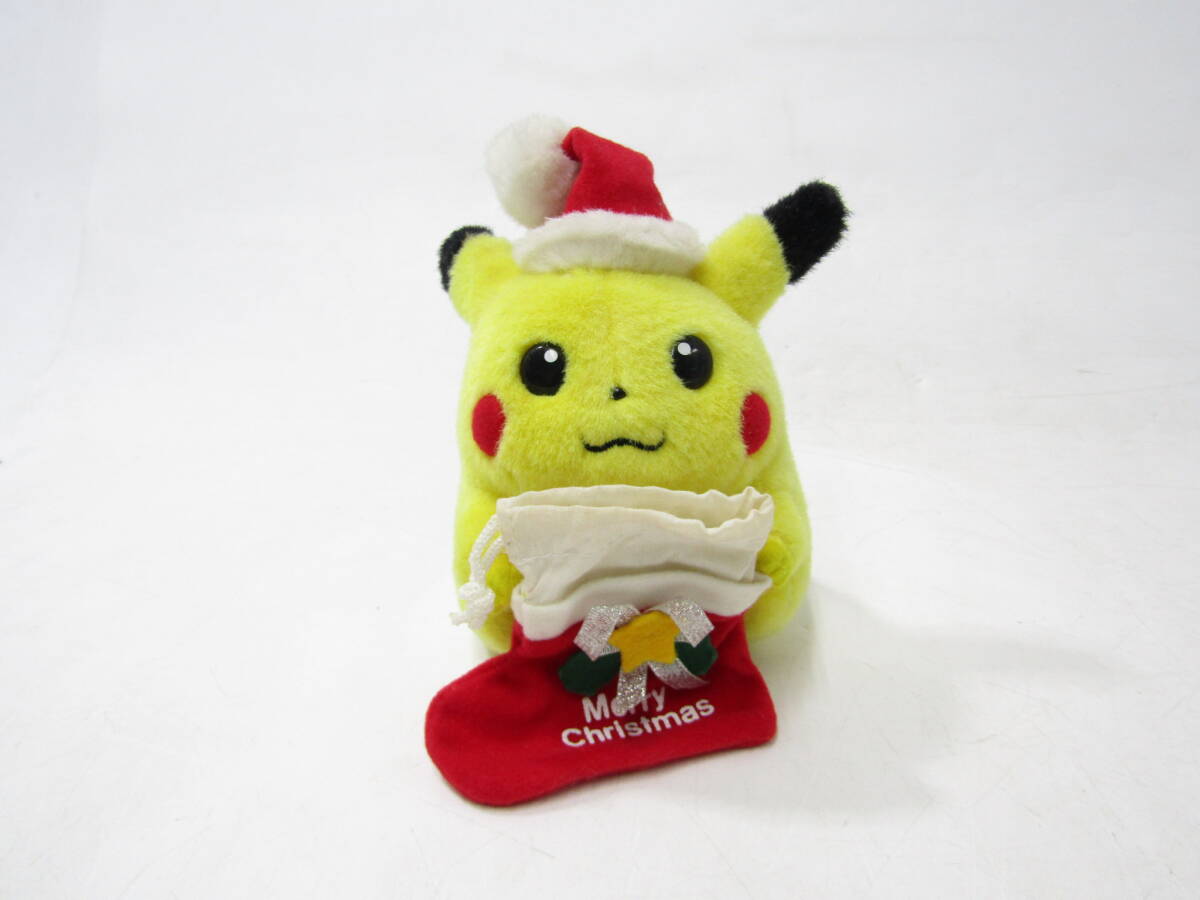 IB3249/60 トミー ポケモン ピカチュウ ぬいぐるみ クリスマス サンタクロース 初期 赤ロゴ レトロ ポケットモンスター TOMY