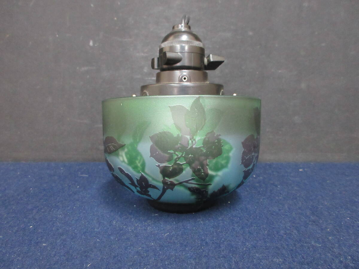Ｔ５７２７　アンティークスタイル　ルーマニア製　被せガラス　ハンドカット　草花文ボウル　夏茶碗　抹茶碗　タトウ箱　茶道具　煎茶道具