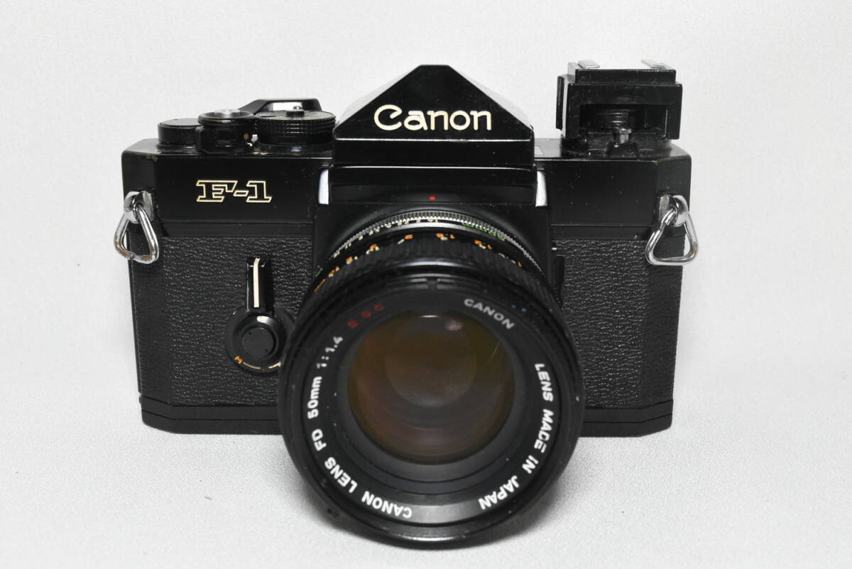 Canon キャノン　F-1　後期　一眼レフ　フィルムカメラ　FD　50mm 1:1.4 S.S.C. レンズ