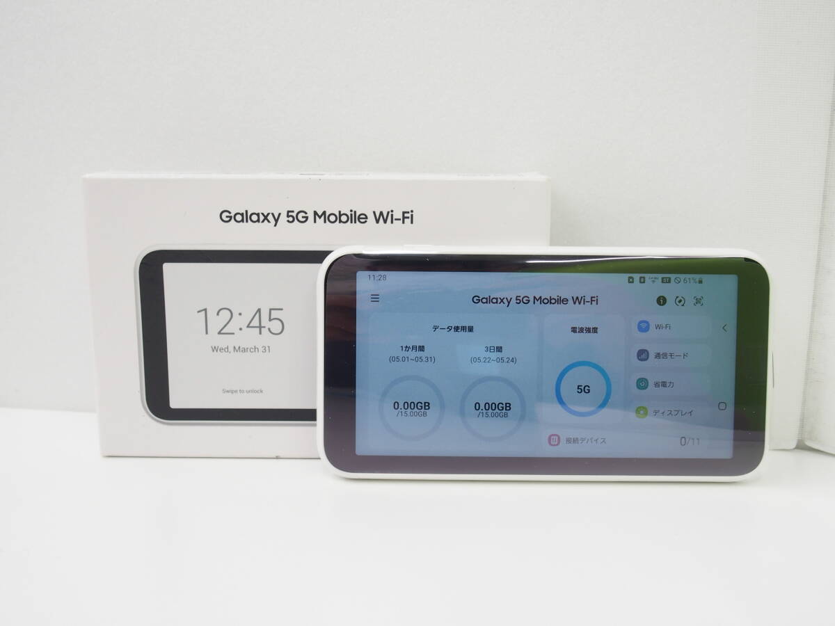 4666 モバイル祭 Galaxy 5G Mobile Wi-Fi SCR01 ギャラクシー モバイル ルーター IMEI:352508205689488 KDDI判定〇 中古品 使用僅か
