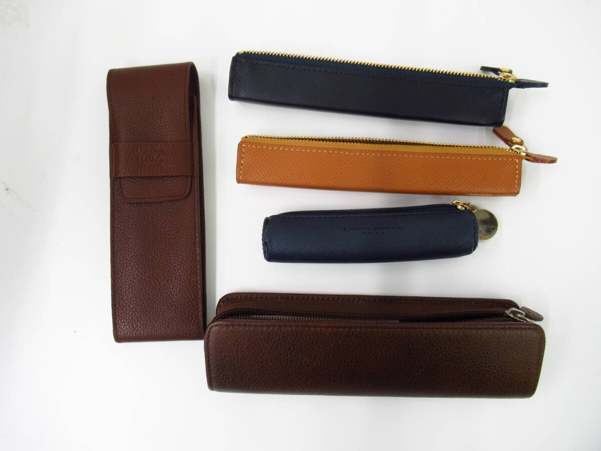 0 文具祭 ペンケース おまとめ CONCISE LEATHER GOODS TACCIA CAMPO MARZIO イタリア製 ドイツ製 レザー 革 保管品
