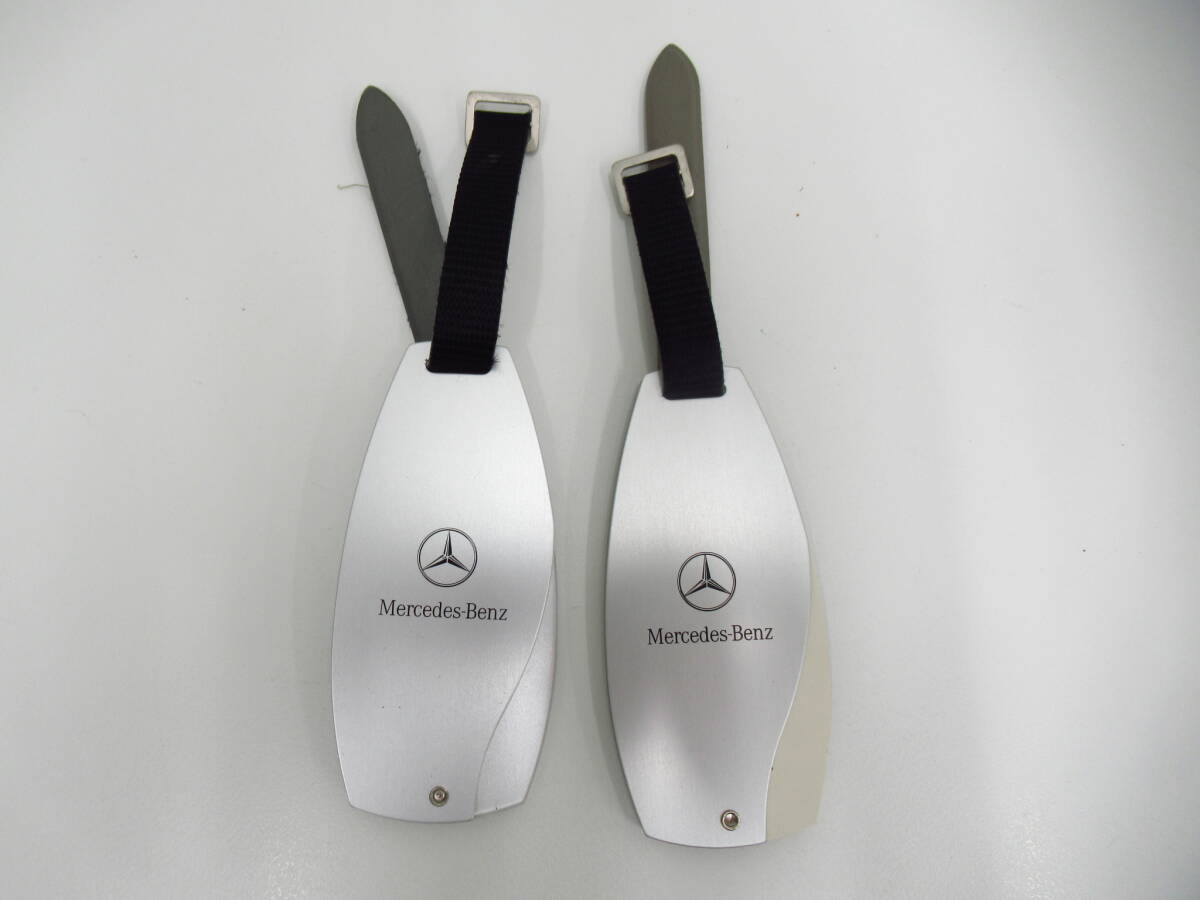 4761 ブランド祭 Mercedes Benz メルセデス ベンツ ネームタグ ラゲッジタグ 2個 保管品