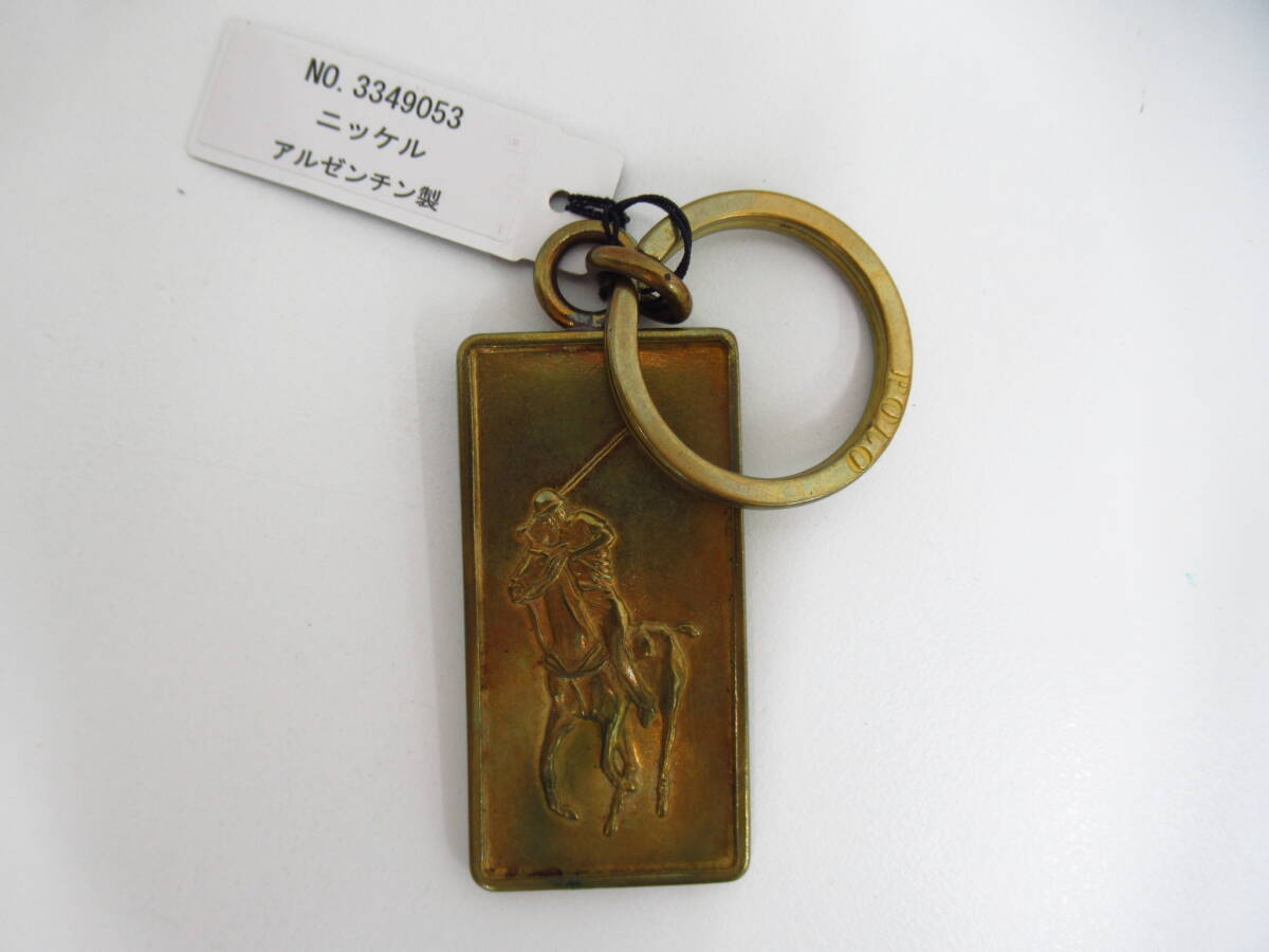 4781 ブランド祭 Ralph Lauren ラルフローレン キーホルダー ニッケル アルゼンチン製 保管品
