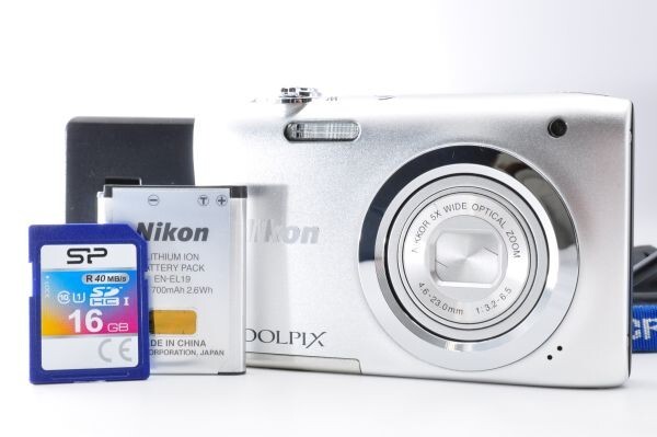 Nikon COOLPIX A100 ニコン デジカメ シルバー 動作品 美品 #aa0493