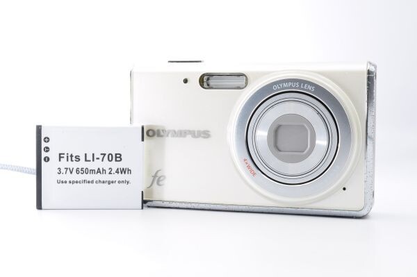OLYMPUS FE-4020 オリンパス デジカメ ホワイト 動作品 良品 #aa0492