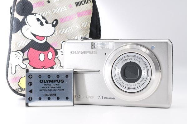 OLYMPUS FE-220D オリンパス デジカメ シルバー 動作品 良品 #aa0483