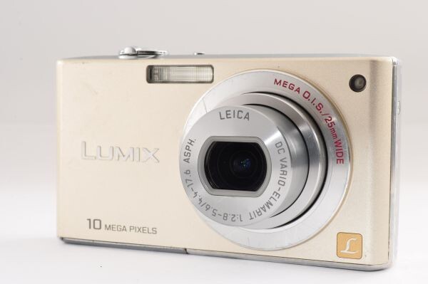 Panasonic LUMIX DMC-FX35 パナソニック デジカメ シャンパンゴールド 動作品 #aa0137