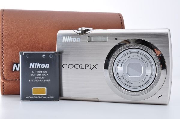 Nikon COOLPIX S230 ニコン デジカメ シルバー 動作品 美品 #aa0511