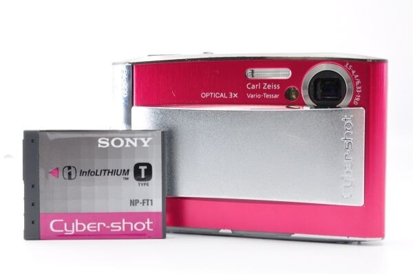 SONY Cyber-shot DSC-T5 ソニー デジカメ ピンク 動作品 美品 #aa0509