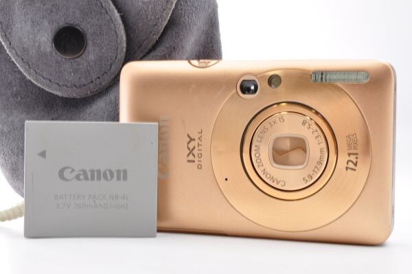 Canon IXY DIGITAL 210 IS キヤノン デジカメ オレンジ 動作品 美品 #aa0503
