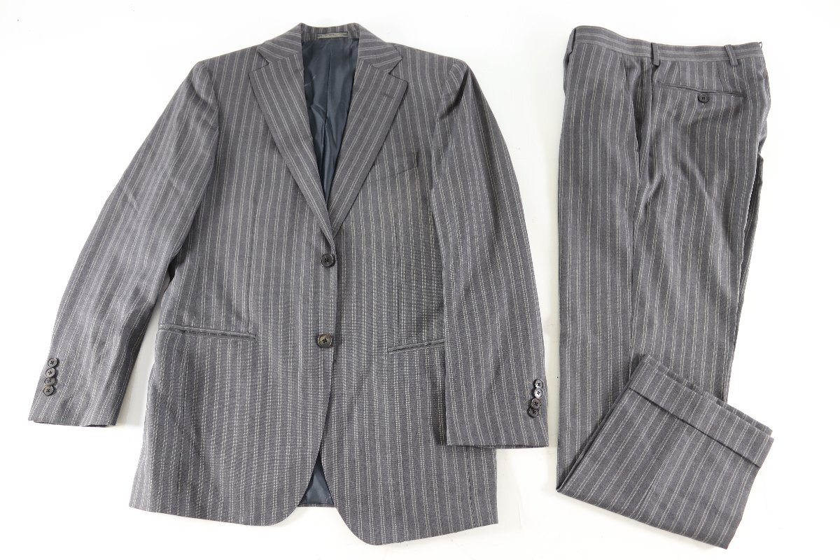 Salvatore Ferragamo フェラガモ スーツ セットアップ ジャケット スラックス サイズ46 メンズ 紳士 ストライプ 6341-IN