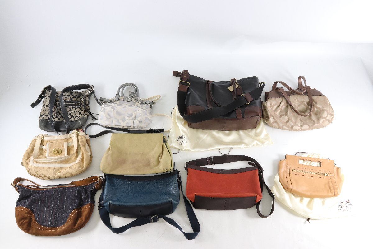 【10点】COACH コーチ トート ワンショル ショルダー ハンド ビジネス 鞄 かばん バッグ レディース メンズ まとめ売り 6409-KF