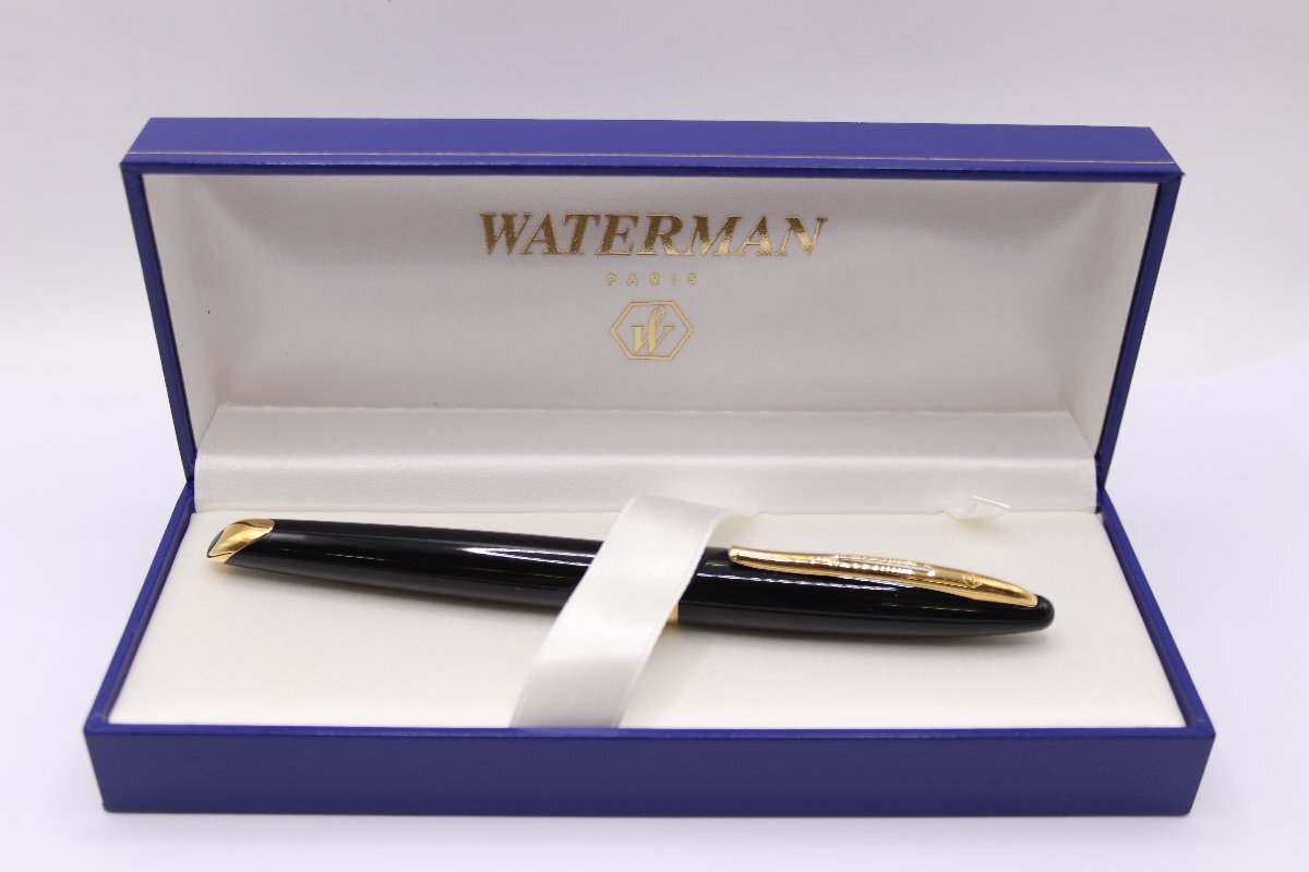 WATERMAN ウォーターマン ペン先 18K 750 刻印 万年筆 文具 筆記用具 インク付き ケース付き 6380-NT