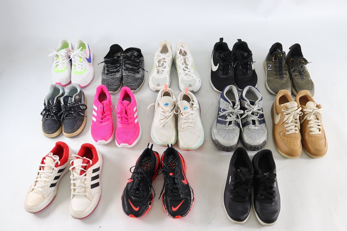 【13点】NIKE adidas ニューバランス PUMA スニーカー スポーツ サイズ 23 25.5 26.5 他有 靴 シューズ メンズ レディーズ まとめ 6397-KF