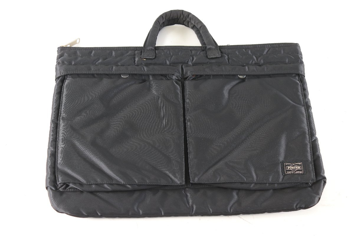 吉田カバン YOSHIDA &COMPANY PORTER ポーター ビジネス 鞄 カバン ハンド バッグ ブラック メンズ 紳士 ファッション 6298-TH